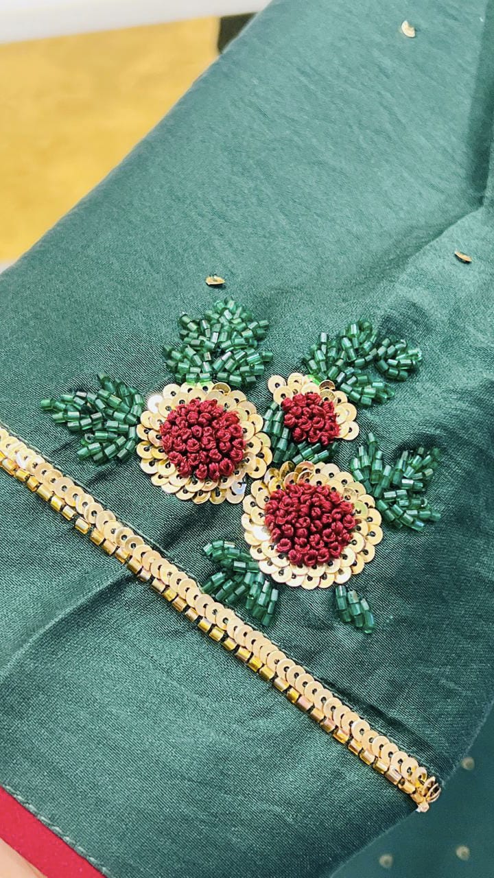 HAND WORKED 3 PANEL SALWAR SET - AMIS 10081
