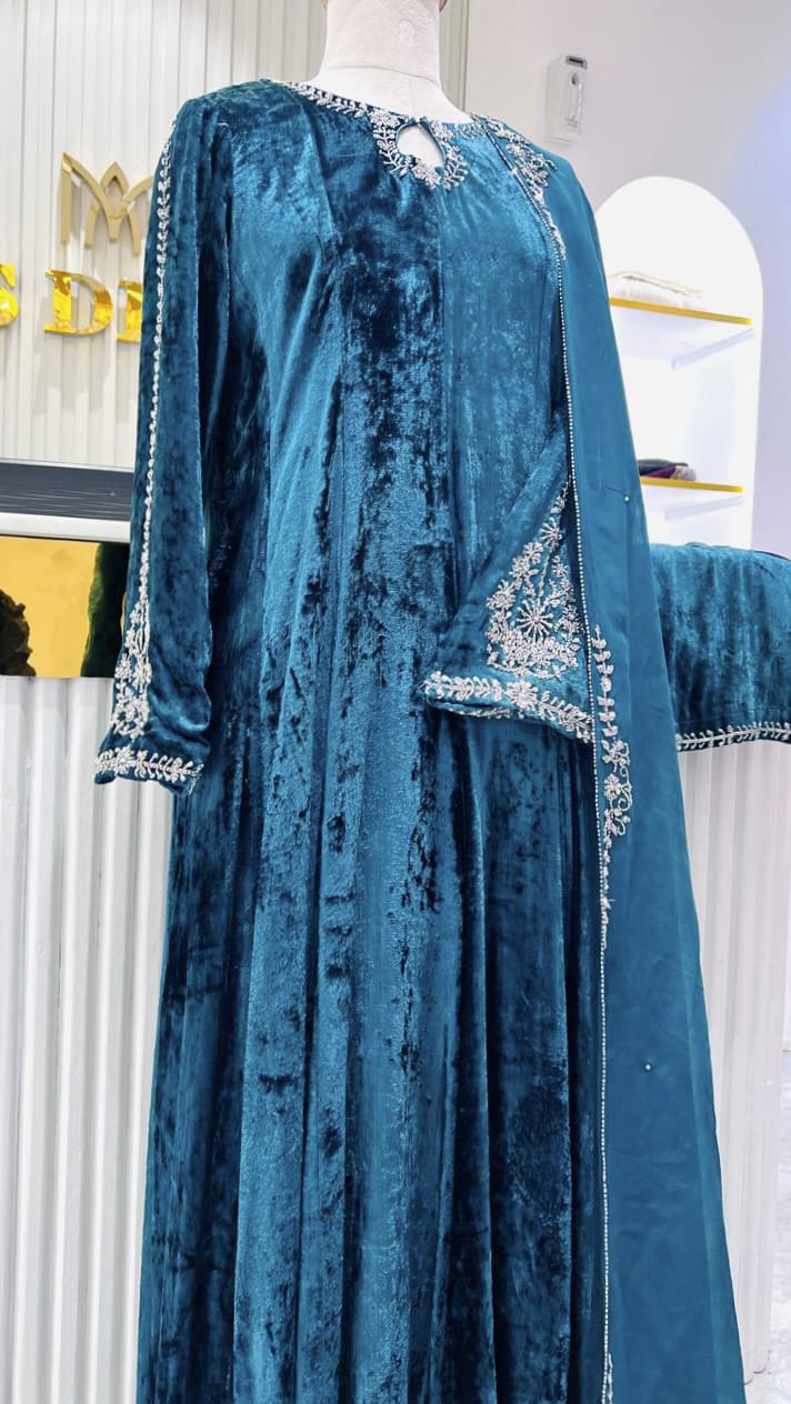 HAND WORKED UP AND DOWN 12 PANEL SALWAR - AMIS 10083