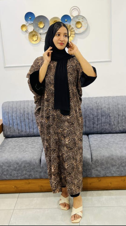 ANIMAL PRINT KAFTAN TOP - AMIS 10023