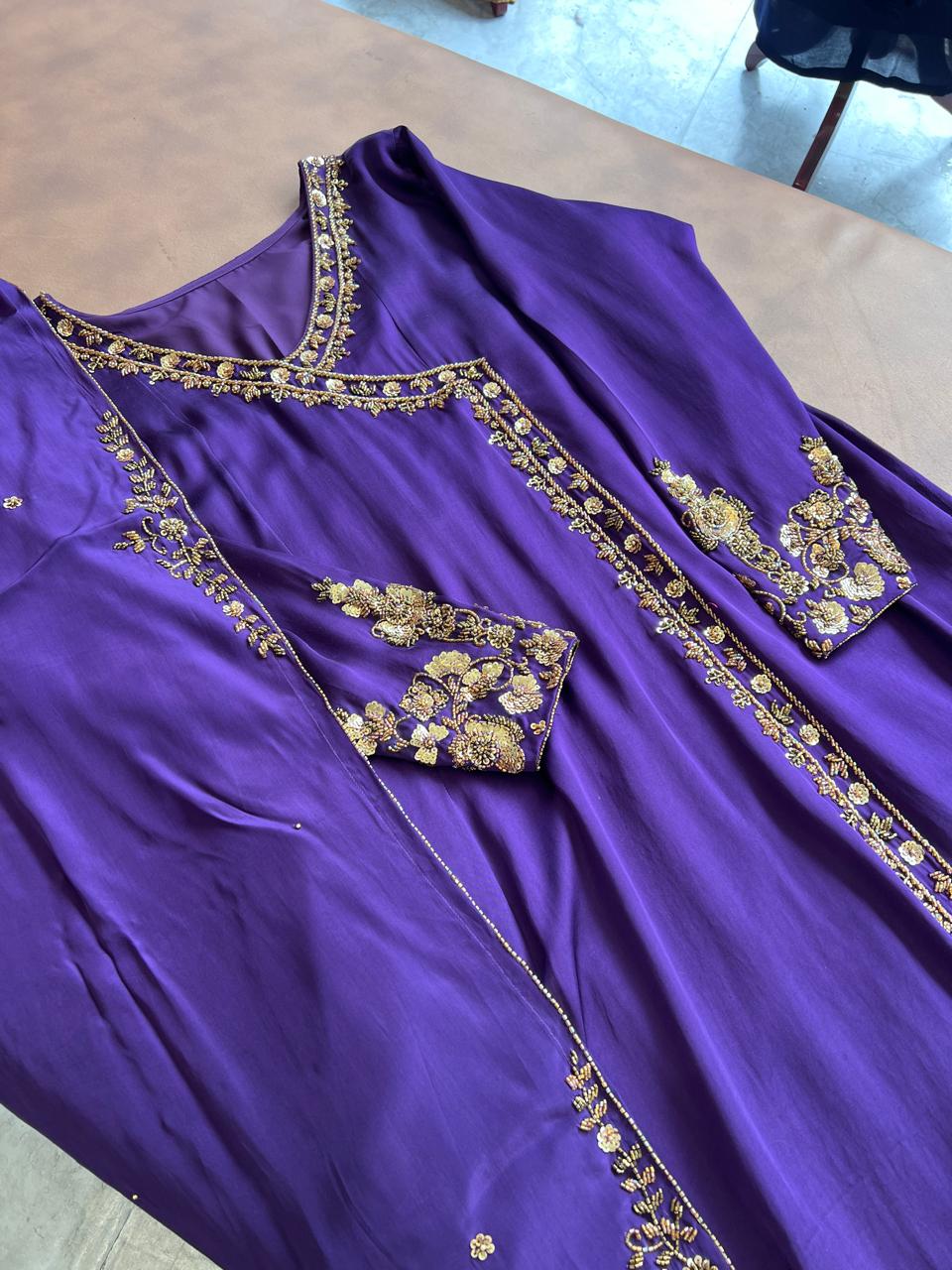 HAND WORKED 3 PANEL SALWAR SET - AMIS 10071
