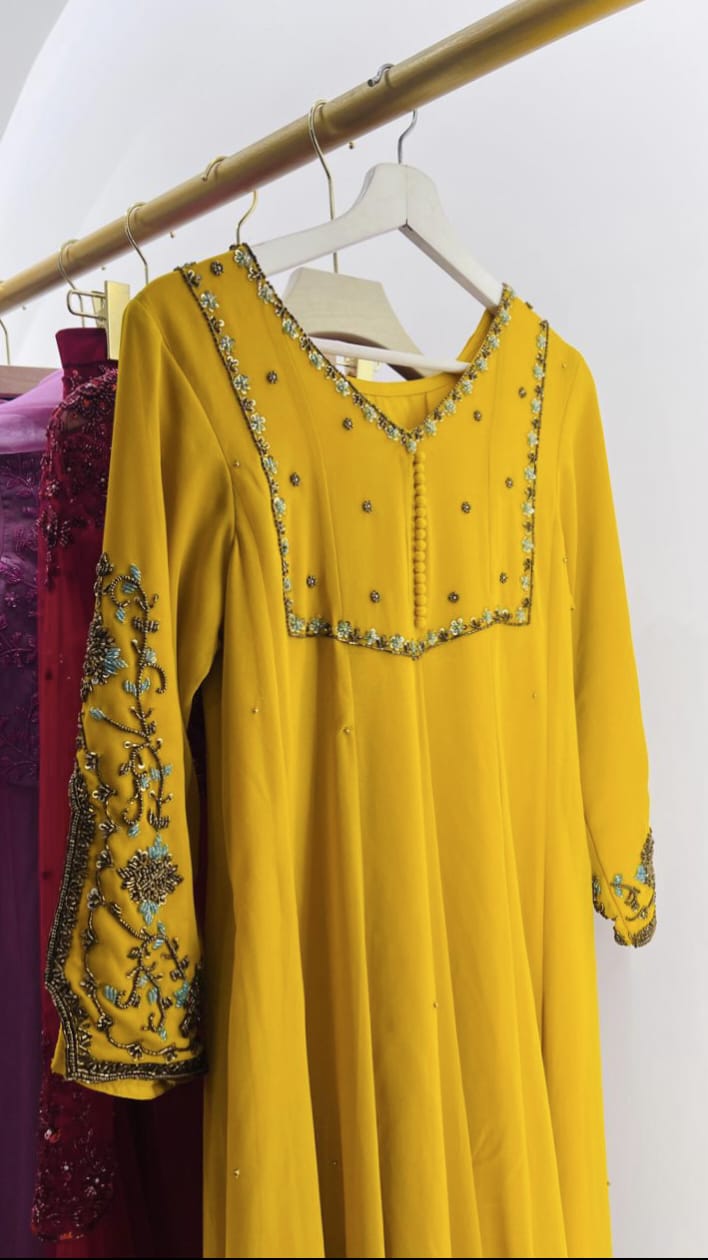 HAND WORKED 12 PANEL SALWAR SET - AMIS 10084