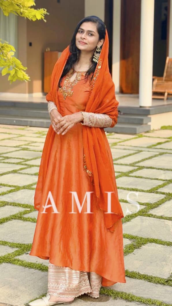 HAND WORKED UP AND DOWN 12 PANEL SALWAR - AMIS 10085