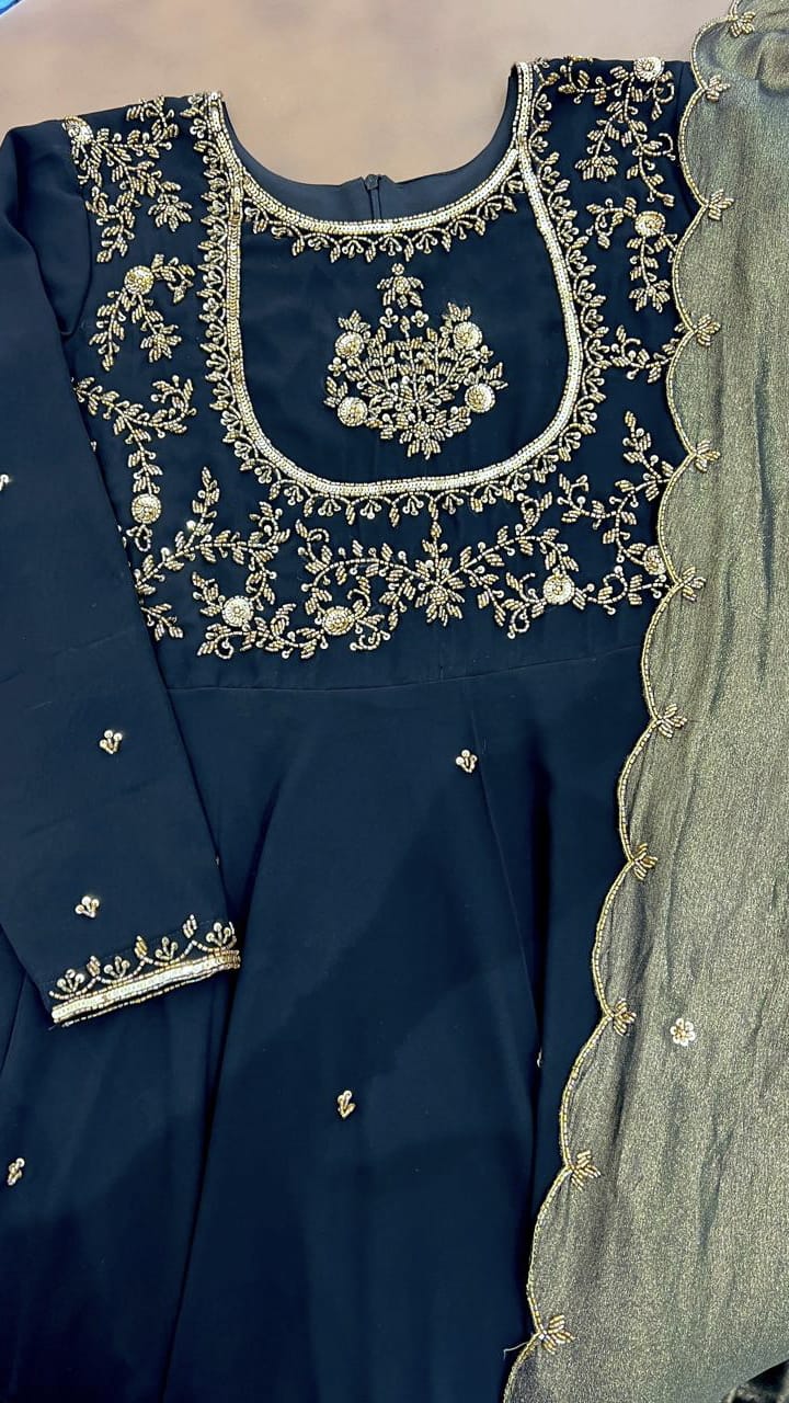 HAND WORKED UMBRELLA CUT SALWAR SET - AMIS 10091