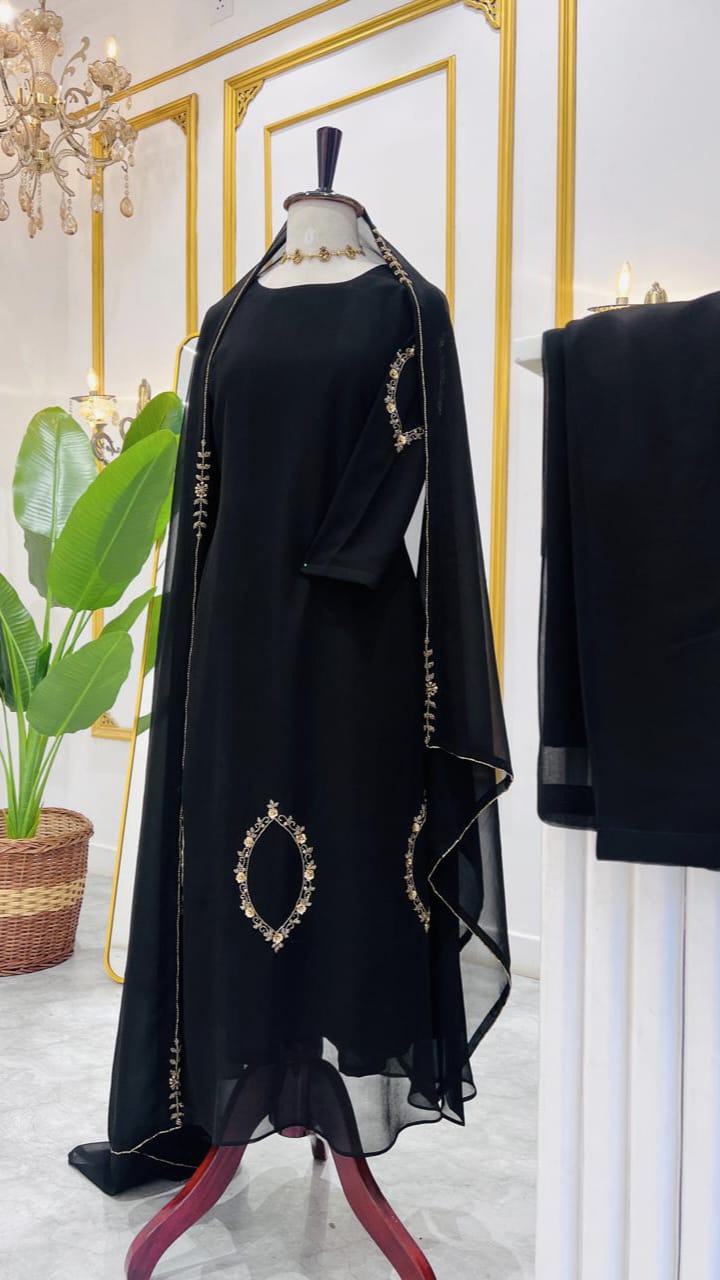 HAND WORKED ALINE SALWAR SET - AMIS 10096