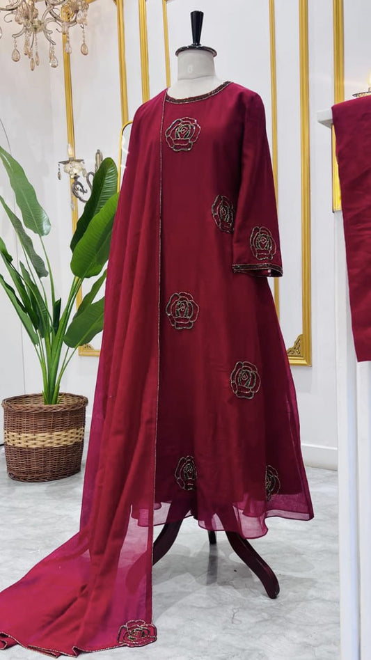 SLITTED CHURIDAR SET - AMIS 10097