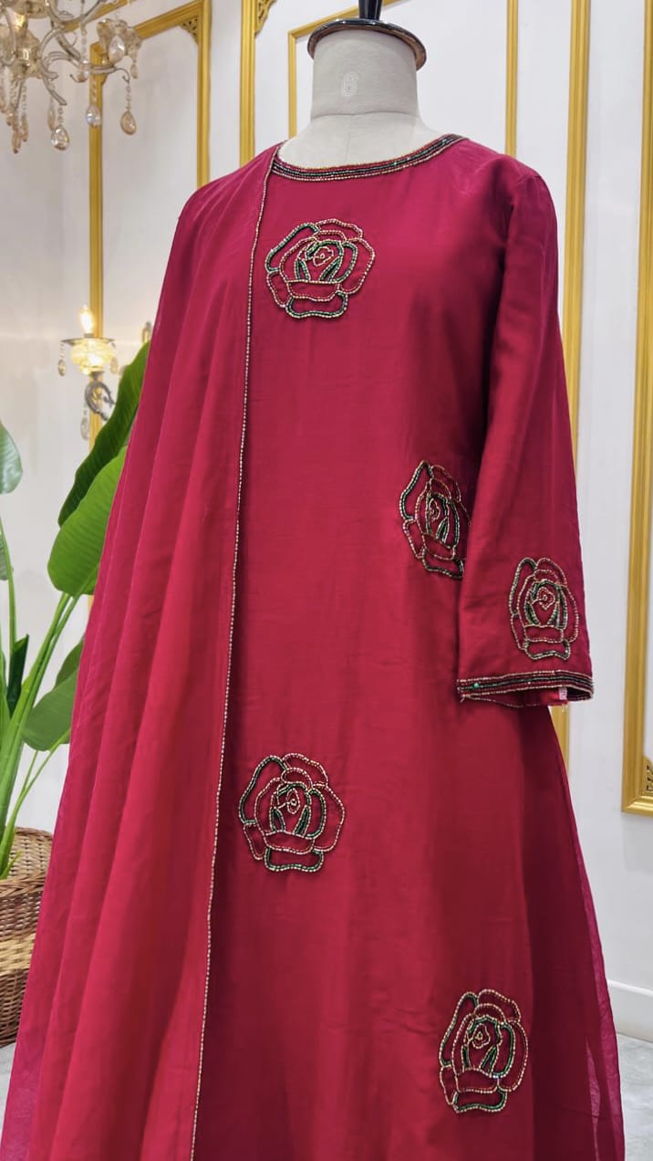 SLITTED CHURIDAR SET - AMIS 10097