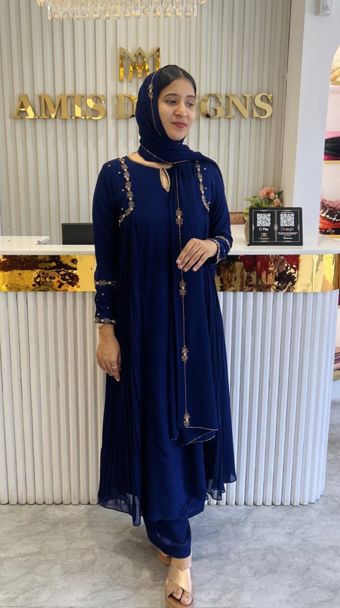 HAND WORKED SALWAR SET - AMIS 10106