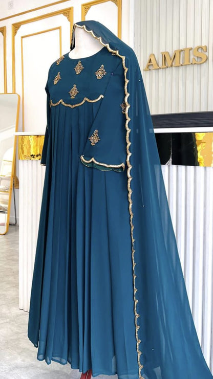 HAND WORKED SALWAR SET - AMIS 10107