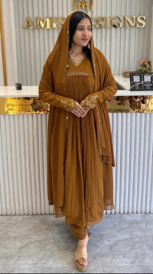 HAND WORKED SALWAR SET - AMIS 10109