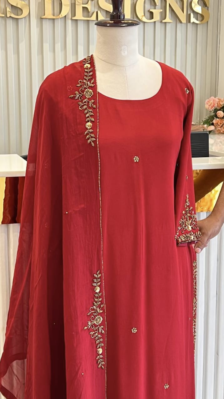 HAND WORKED SALWAR SET - AMIS 10111