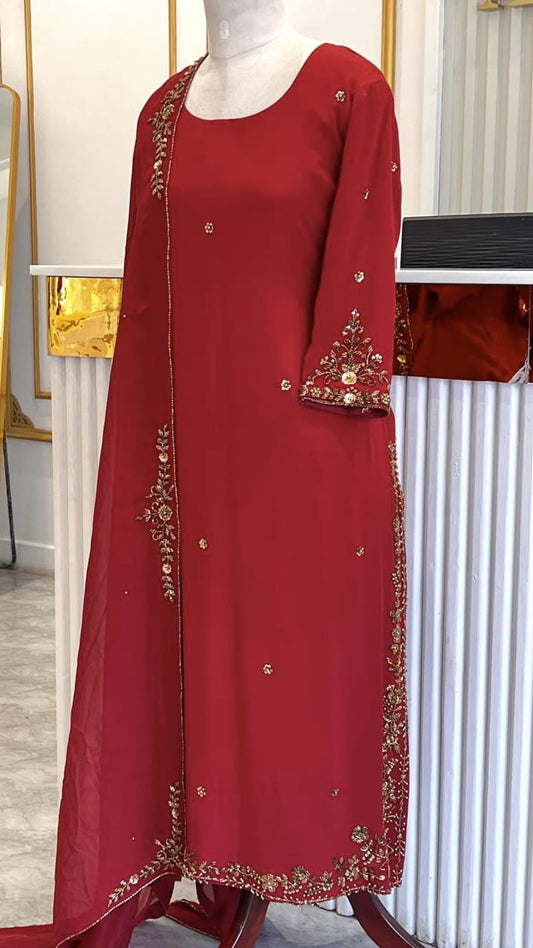 HAND WORKED SALWAR SET - AMIS 10111