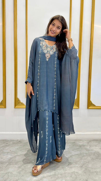 ASH HAND WORKED KAFTAN SET - AMIS 10128